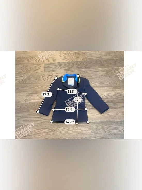 Tredstep Symphony Junior Equestrian Show Coat Navy Blue Size 8 Riding Jacket